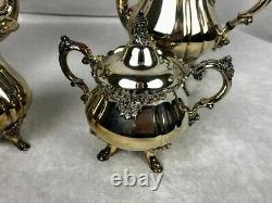 Vintage Baroque Silverplate Tea/Coffee Set from Wallace