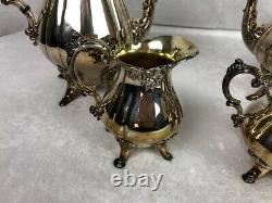 Vintage Baroque Silverplate Tea/Coffee Set from Wallace