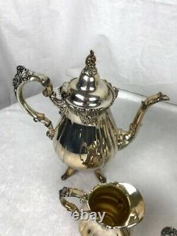 Vintage Baroque Silverplate Tea/Coffee Set from Wallace