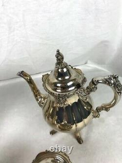 Vintage Baroque Silverplate Tea/Coffee Set from Wallace