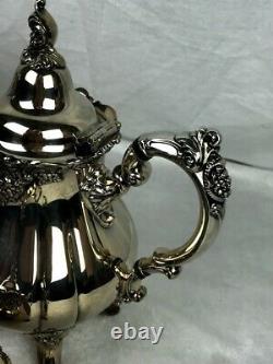 Vintage Baroque Silverplate Tea/Coffee Set from Wallace