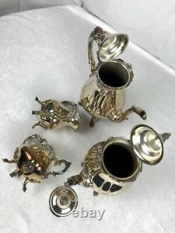 Vintage Baroque Silverplate Tea/Coffee Set from Wallace