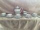 Vintage Bavaria China Tea/coffee Set Silver And White Floral