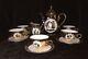 Vintage Bavaria Demitasse 24k Coffee Set With Victorian Couple, Beautiful