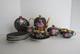 Vintage Bavaria Germany Black Matte Coffee Set