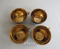 Vintage Bavaria Germany Black Matte Coffee Set