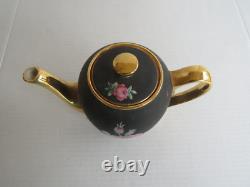 Vintage Bavaria Germany Black Matte Coffee Set