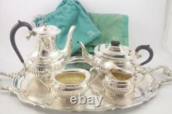 Vintage Birks 5 Pc Regency Plate Silver Plated Coffee Tea Set 702-705/6003