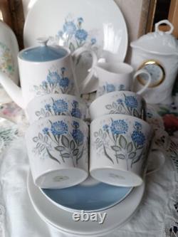 Vintage Bone China Royal Tuscan Cups, Saucers teapot, milk jug, sugar bowl