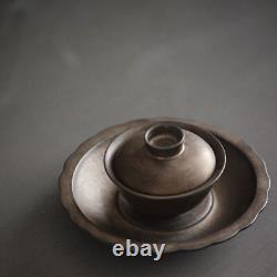 Vintage Bronze Drinkware Tea Tureen Pigmented Pottery Teacups Chinese Styles New