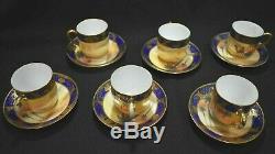 Vintage Camel On Desert Scene Noritake Hand Painted Coffee Set