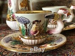 Vintage Capodimonte Coffee Set in good Condition