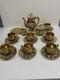Vintage Capodimonte Italy Gold Tea Coffee Set Porcelain Cherubs