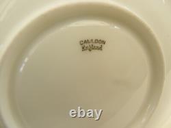Vintage Cauldon Coffee Set Greek Key Design 9 Cups & Saucers Milk & Cream Jugs