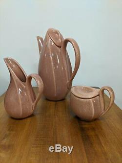 Vintage Chocolate Glaze Tea/Coffee set, cir 1940