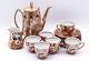 Vintage Chodziez Coffee Set Made Of Porcelain With Rose Decor Made In Poland