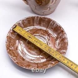 Vintage Chodziez Coffee Set Made Of Porcelain With Rose Decor Made In Poland