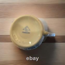 Vintage Cmielów Poland White Porcelain Tea & Dinner Set GoldTrim 40+ Pieces