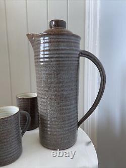 Vintage Coffee Set 6 Cup Mid Century Prima Pottery Folkestone Marc Goldberger