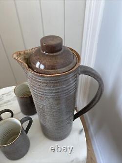 Vintage Coffee Set 6 Cup Mid Century Prima Pottery Folkestone Marc Goldberger