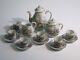 Vintage Coffee Set Oriental Porcelain X6 Japan Era Xx Century