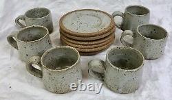 Vintage Coffee Set, Winslow Studio Pottery, Claycutters, 1973, Med-century Retro