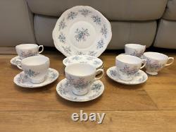 Vintage Colclough'Coppelia' Bone China Vintage Tea Coffee Cake Set Rare