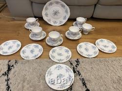 Vintage Colclough'Coppelia' Bone China Vintage Tea Coffee Cake Set Rare