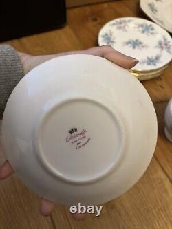 Vintage Colclough'Coppelia' Bone China Vintage Tea Coffee Cake Set Rare