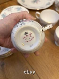 Vintage Colclough'Coppelia' Bone China Vintage Tea Coffee Cake Set Rare