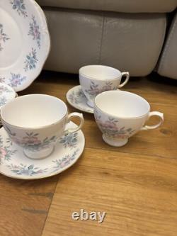 Vintage Colclough'Coppelia' Bone China Vintage Tea Coffee Cake Set Rare