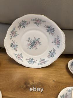 Vintage Colclough'Coppelia' Bone China Vintage Tea Coffee Cake Set Rare