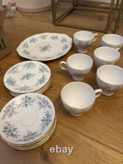 Vintage Colclough'Coppelia' Bone China Vintage Tea Coffee Cake Set Rare