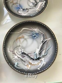 Vintage Complete Imperial White Dragon Coffee Set. Ship Worldwide