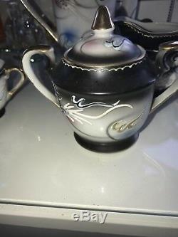 Vintage Complete Imperial White Dragon Coffee Set. Ship Worldwide