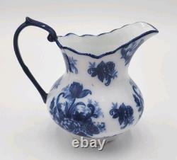 Vintage Cracker Barrel Blue & White Porcelain 9 Piece Tea/Coffee Set Flow Blue