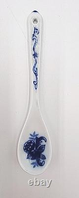 Vintage Cracker Barrel Blue & White Porcelain 9 Piece Tea/Coffee Set Flow Blue