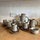 Vintage Creigiau Studio Pottery Wales Coffee/tea Pot Jug Sugar Cup Saucer Set