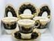 Vintage Crown Staffordshire Fine Bone China Coffee Set. Circa 1930