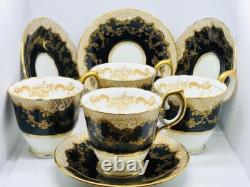Vintage Crown Staffordshire Fine Bone China Coffee Set. Circa 1930
