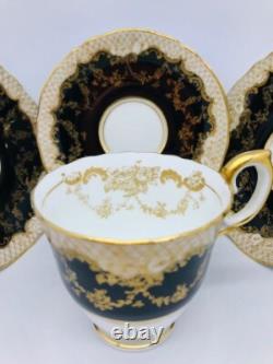 Vintage Crown Staffordshire Fine Bone China Coffee Set. Circa 1930