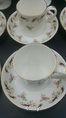 Vintage Crown Staffordshire'Wentworth' Red Coffee Set-Excellent Condition