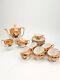 Vintage Czech Republic Victoria Porcelain Tea Coffee Set Butterflies & Birds