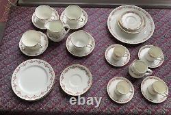 Vintage Dainty Aynsley Tea Set 4 Cups & Saucers Plus 4 Coffee Cup Set -27 Pieces
