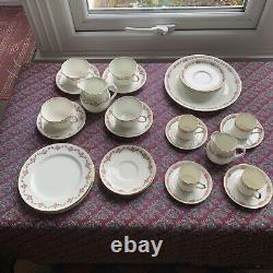 Vintage Dainty Aynsley Tea Set 4 Cups & Saucers Plus 4 Coffee Cup Set -27 Pieces