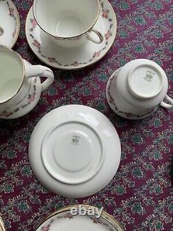 Vintage Dainty Aynsley Tea Set 4 Cups & Saucers Plus 4 Coffee Cup Set -27 Pieces
