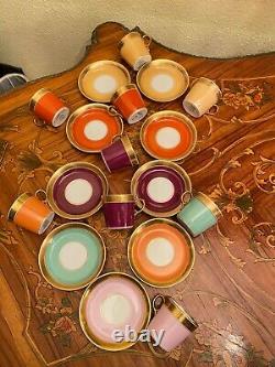 Vintage Danish 9 cups 9 Saucers Royal Copenhagen Coffee Set