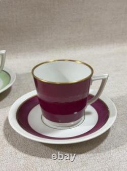 Vintage Danish Royal Copenhagen 6 Cups 6 Saucers Coffee Set