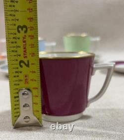 Vintage Danish Royal Copenhagen 6 Cups 6 Saucers Coffee Set