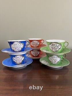 Vintage Demitasse Coffee Tea Mugs Cups Expresso & Turkish Set of 6